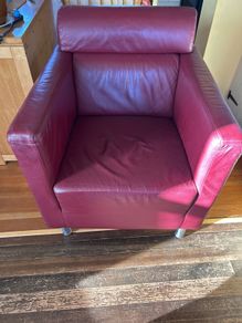 leather armchair / couch