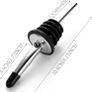 NEW SALE | 12Pcs Stainless Steel Liquor Spirit Bottle Speed Pourers Tapered Spout with Rubber Dust Caps Liquor Bottle Pourers with Silicone Image 2