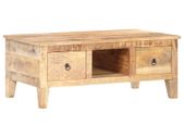 Coffee Table 100x55x40 cm Rough Mango Wood