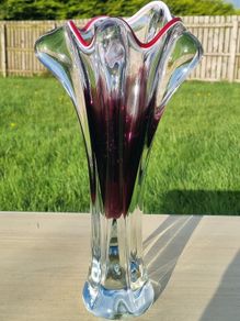 Vintage Czechoslovakian vase from the Chrbska glassworks