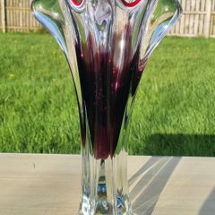 Vintage Czechoslovakian vase from the Chrbska glassworks