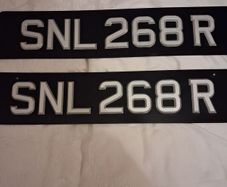 Old set of no plates