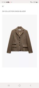 Zara check blazer Brand New