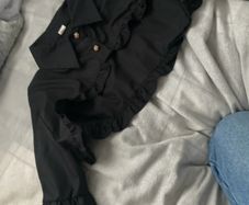 Black shoulder top