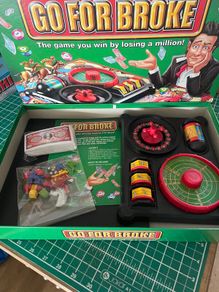 Go For Broke Board Game 2004 Parker Hasbro Family Game Night