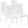 4 X Dining Leather Chairs ( 4 Colours) - Free Delivery Nationwide Image 4