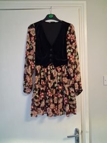 zara multi coloured dress