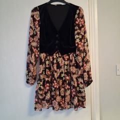 zara multi coloured dress
