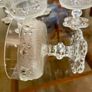 Vintage Masserini Barocco Footed Glass Bowl Coupe Goblet Made in Italy 1960s 1970s Image 6