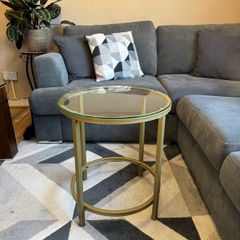 Round Glass Side/Coffee table