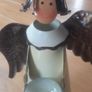Pair of delightful Christmas Angel tealight holders Image 2