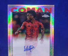 2024-25 Topps Chrome UEFA Kingsley Coman Auto FC Bayern Munich