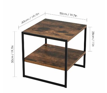 BRAND NEW Industrial Bedside Table Corner Desk