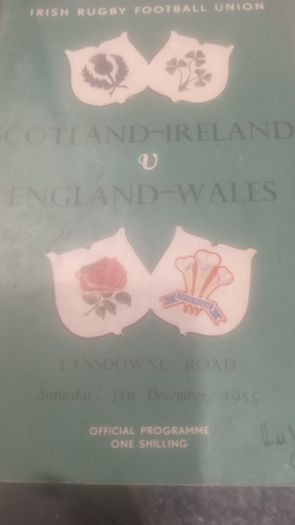 Rare Irish Rugby Programmes