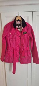 Beautiful pink women's Barbour jacket