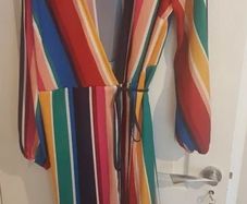 BNWT Colourful Midi Wrap Dress