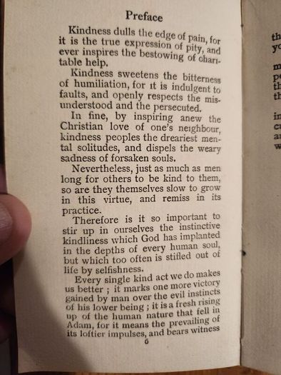 The Angelus Series.on Kindness. By The Very Rev. J. Guibert. S.s. Small Hardback In Good Condition.