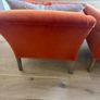 Armchairs - Pair - Oriana B - Burnt Orange Velvet Image 3