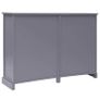 Sideboard with 10 Drawers Grey 113x30x79 cm Wood Image 5