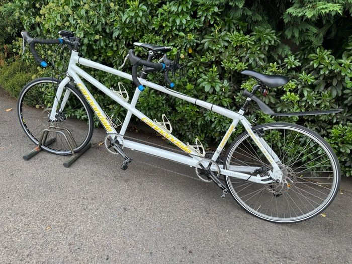Cannondale USA Aluminium White Tandem Road Bike