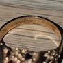Vintage 9ct Yellow Gold Ring Set With A Natural Pearl Image 3