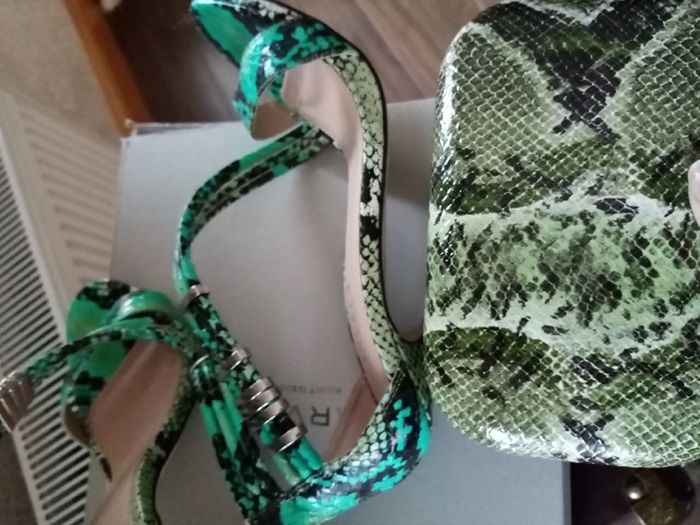 Carvela Heels and matching clutch Postage included
