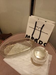 Meadows and Byrne Mercury glass set