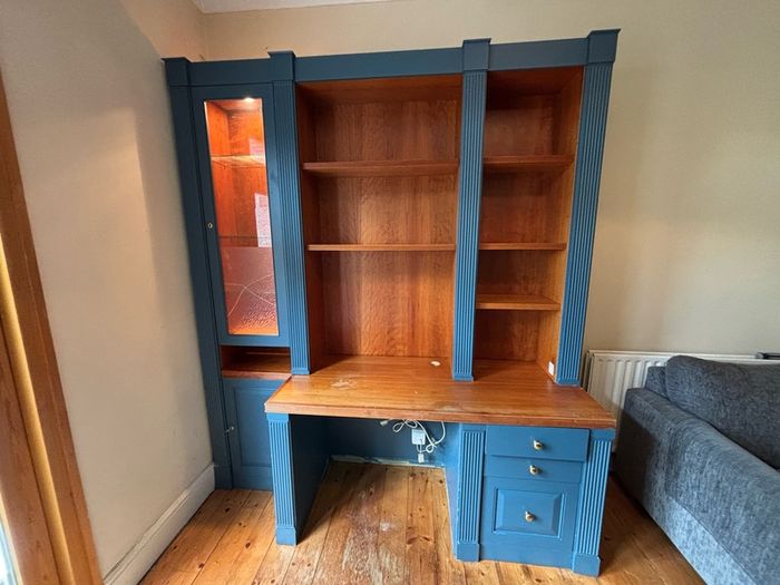 Built in Home Office and display cabinet