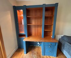Built in Home Office and display cabinet