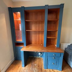 Built in Home Office and display cabinet