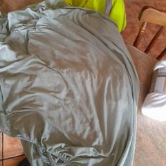 Green double bed sheet
