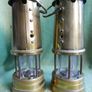 Vintage Miners Brass Oil Lamps Barrick Brass Britisch Coal Mining Parafin Lamp Image 9