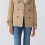German brand Oui - Short Trench Jacket - Camel - UK 12 - BNWT RRP 260 Image 2