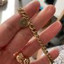 Stunning 9ct gold vintage heavy charm bracelet Image 2