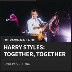 x3 Seated Harry Styles Tickets
