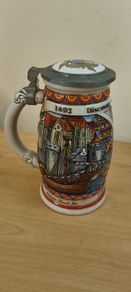 budweiser ltd ed beer stein coa