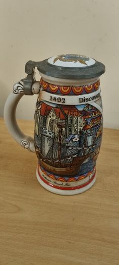 budweiser ltd ed beer stein coa
