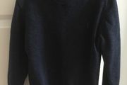 Next Navy blue jumper with shirt insert