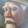 Vintage oil paintings on pressed leaves Image 5