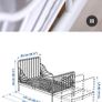 IKEA bed white Image 2