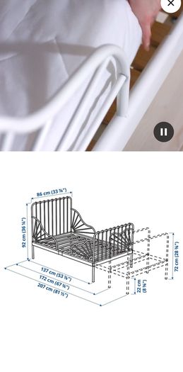 IKEA bed white