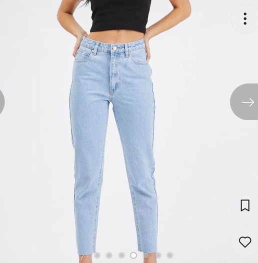Abrand jeans size 6/24 blue high waisted