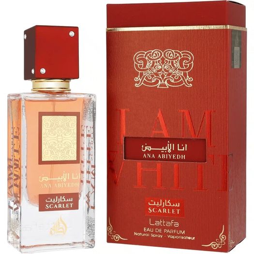 Lattafa Ana Abiyedh Scarlet is pure luxury captured in a bottle explicitly mastered for her