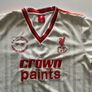 Liverpool Crown Paints 1985 Football Jersey S White Away Image 2