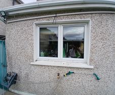 PVC window,oak door,mirror,porch