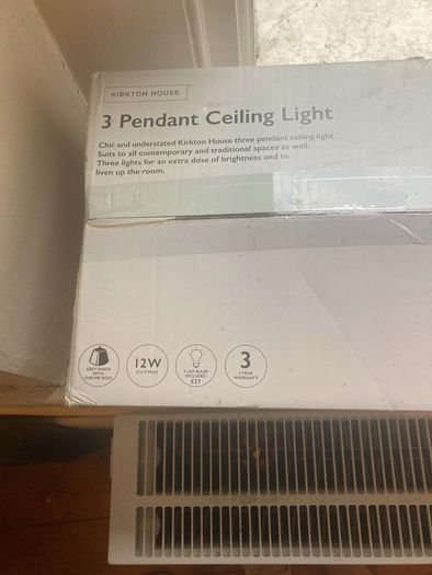 3 Pendant Ceiling Light unopened