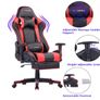Ergonomic Gaming Chair, Computer Desk Chair Racing Design with Wide Back Cushion, Extendible Footrest in Waist Area Simply Connect to PC Image 10