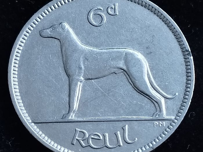 Ireland - 1934 - 6 Pence - Wolfhound - KM.5 - [2060]