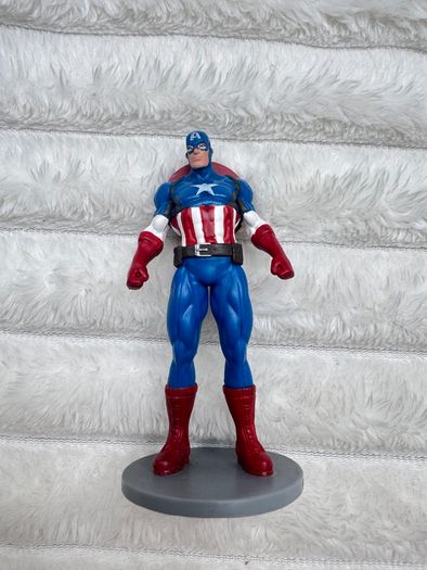 Captain America approx. 9 cm. Disney Super Hero Figure Marvel Cake Topper Used Please see photos