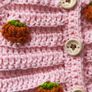 Handmade pumpkin baby cardigan Image 5